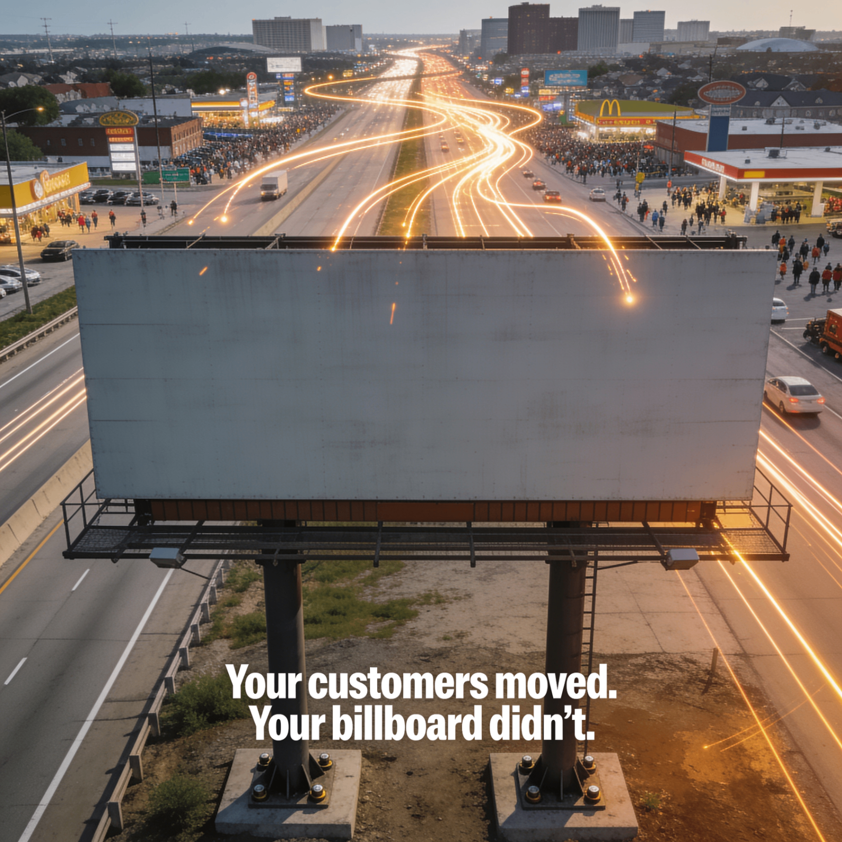 Your customers moved. Your billboard didn't.