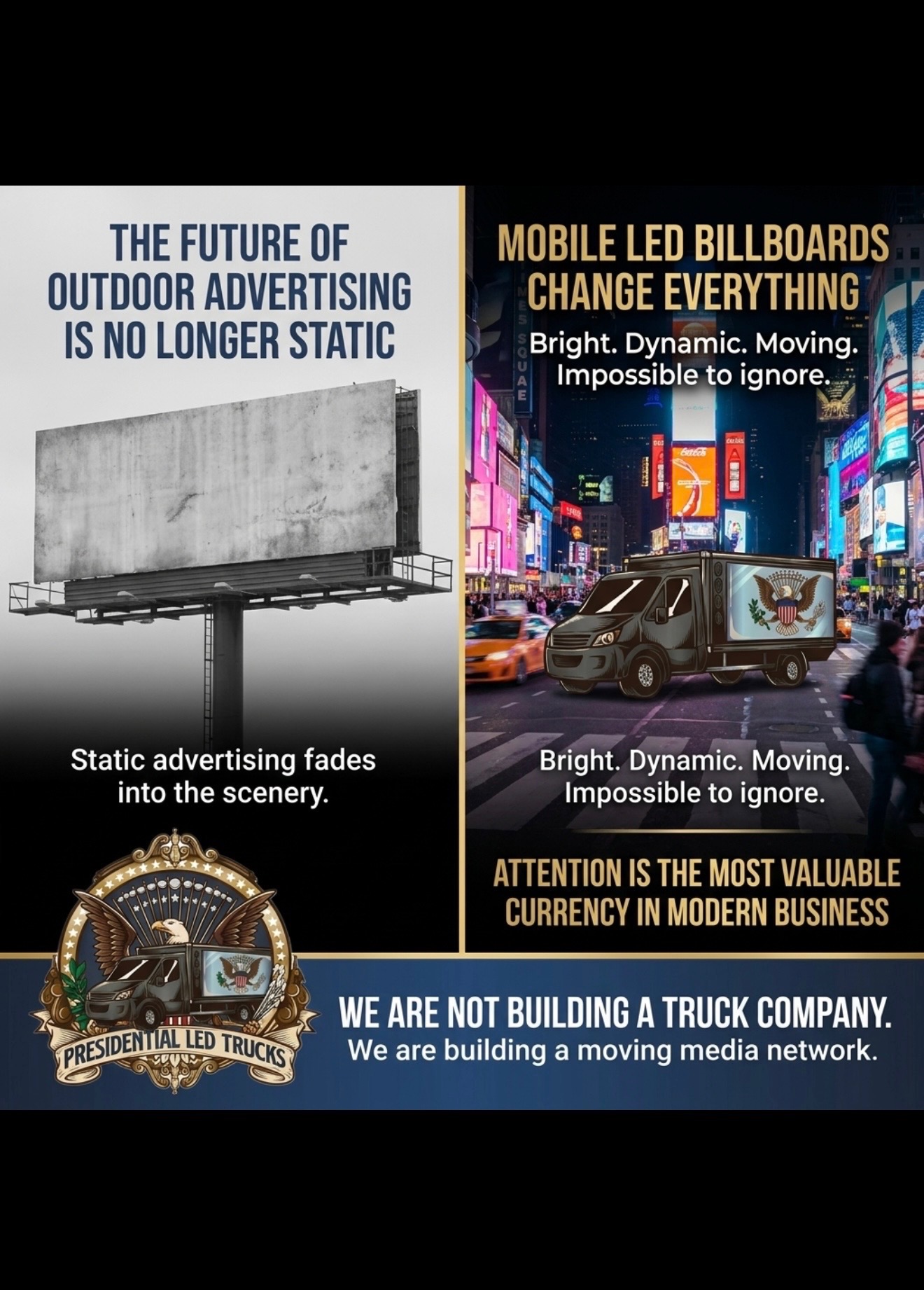 Static advertising fades into the scenery — mobile LED billboards change everything
